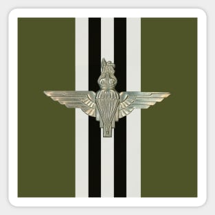 Parachute Regiment insignia on D-Day Stripes Sticker